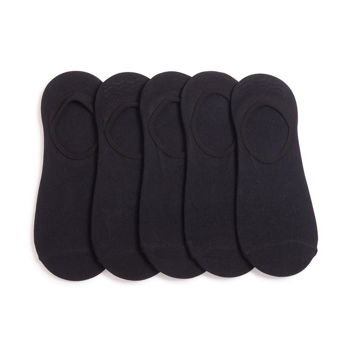 JEFF BANKS 5Pk Cotton Liner Socks- Mens 7-11