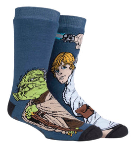 HEAT HOLDERS Licensed Star Wars Dual Layer Slipper Socks-Mens  6-11