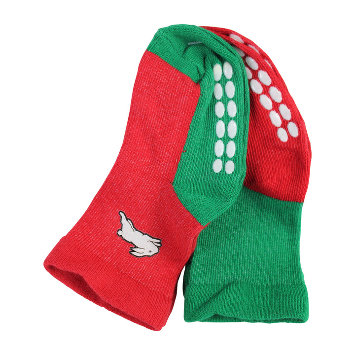 NRL South Sydney Rabbitohs 4 Pairs Infant Socks