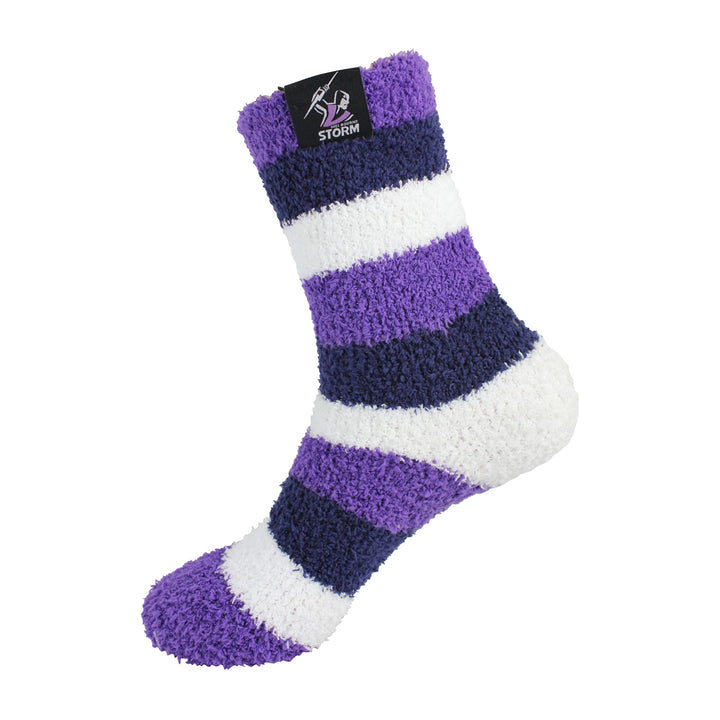 NRL Melbourne Storm 2Pk Bed Socks