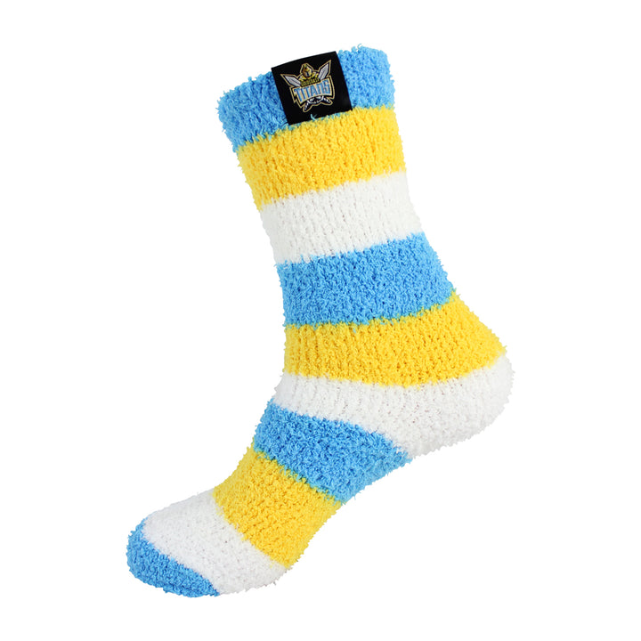 NRL Gold Coast Titans 2Pk Bed Socks