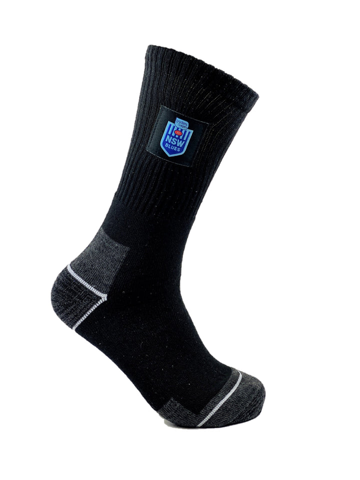 NRL State of Origin NSW Blues 2Pk Heavy Duty Work Sock