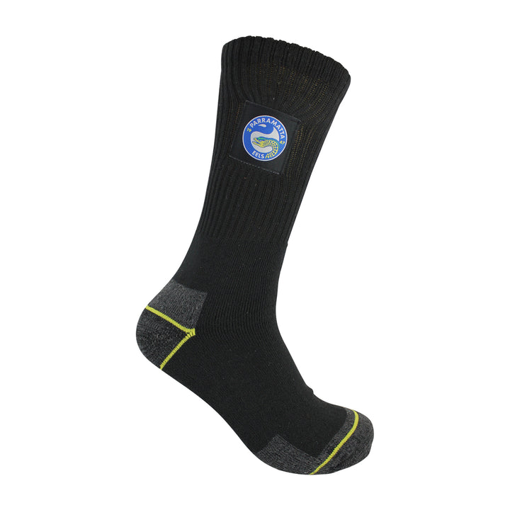 NRL Parramatta Eels 2Pk Heavy Duty Work Sock