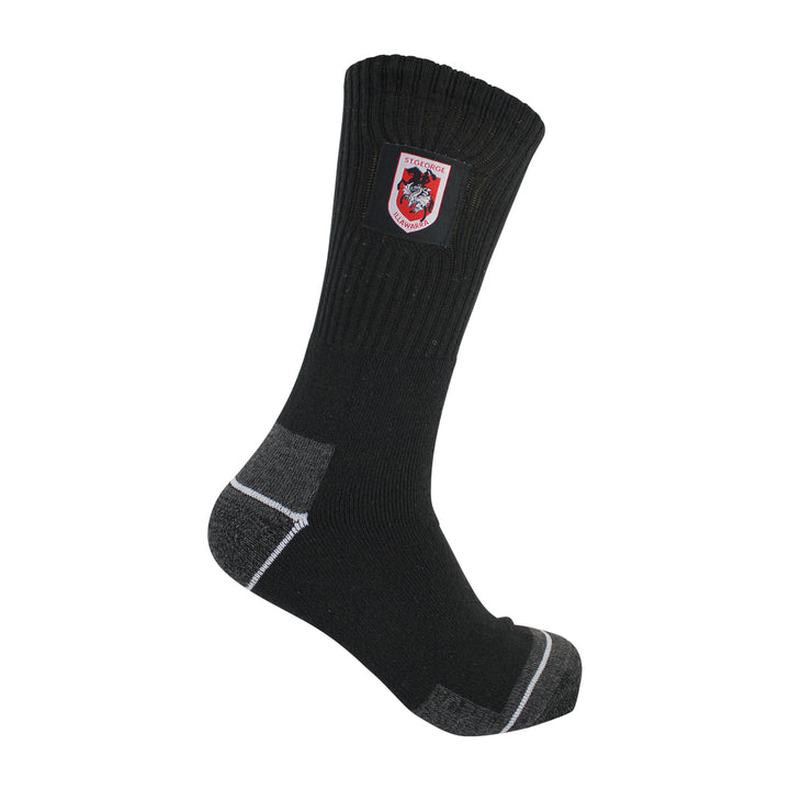 NRL St. George Illawarra Dragons 2Pk Heavy Duty Work Sock