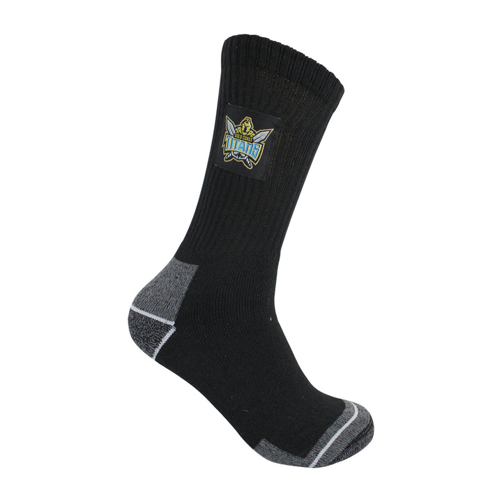 NRL Gold Coast Titans  2Pk Heavy Duty Work Sock