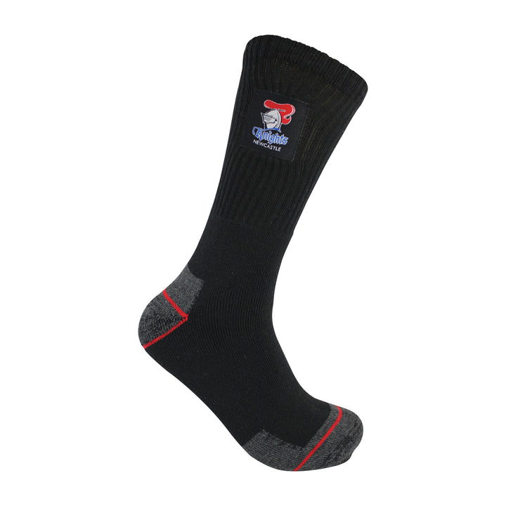 NRL Newcastle Knights 2Pk Heavy Duty Work Sock