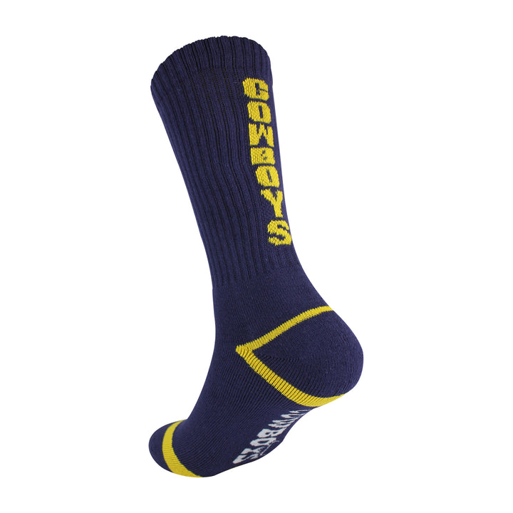 NRL North Queensland Cowboys 2Pk Sport Crew Socks