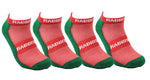 Load image into Gallery viewer, NRL South Sydney Rabbitohs 4 Pairs High Performance Ankle Sports Socks
