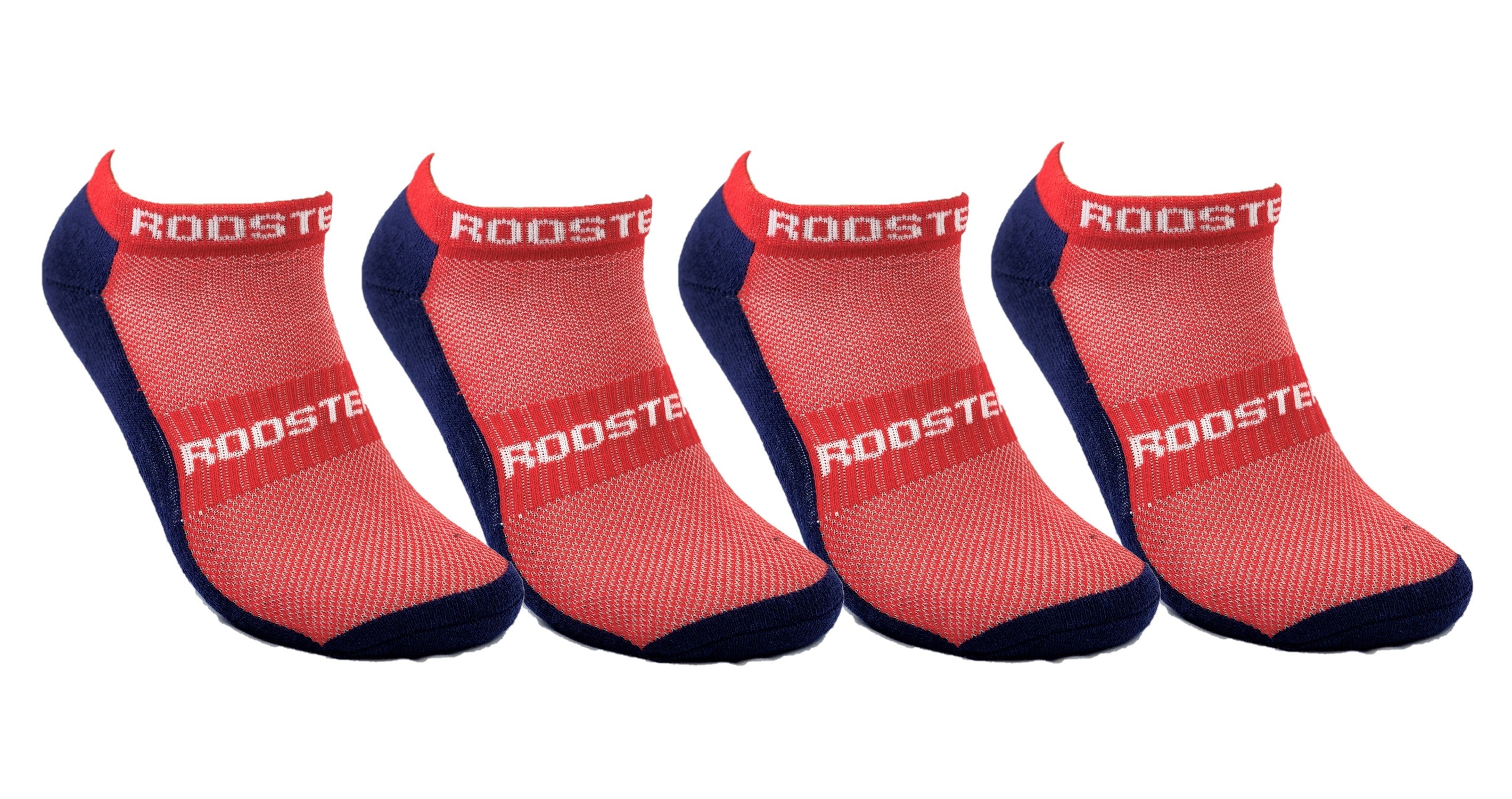 NRL Sydney Roosters 4 Pairs High Performance Ankle Sports Socks
