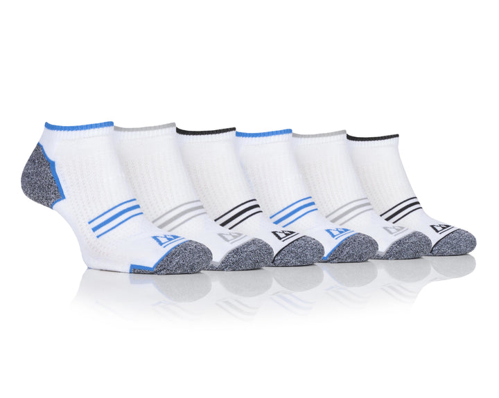 STORM BLOC 6PK Performance Trainer Socks-Mens 6-11