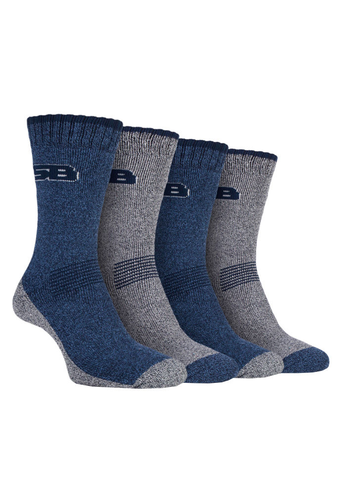 STORM BLOC 4Pk Performance Crew Socks-Mens 6-11