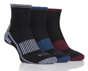 STORM BLOC 3PK Performance Ankle Socks-Mens 6-11