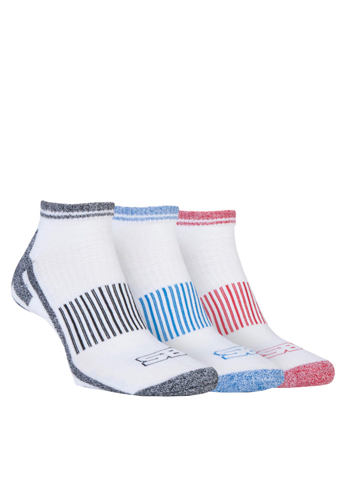 STORM BLOC 3PK Performance Trainer Sports Socks -Mens 6-11