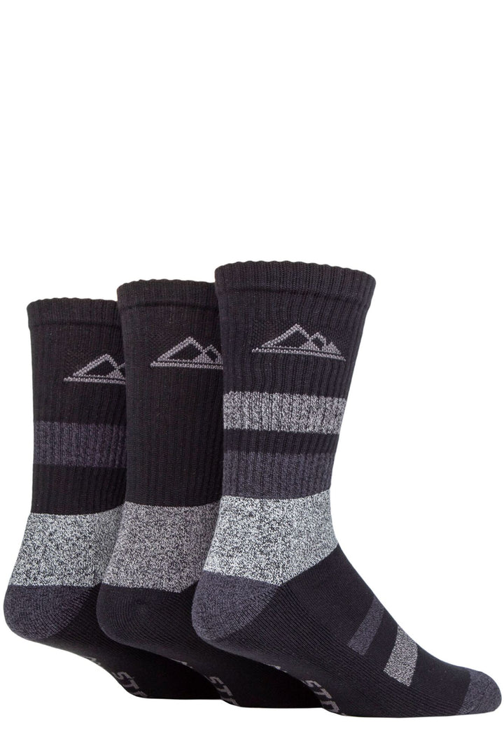 STORM BLOC 3Pk Striped Crew Socks - Mens 6-11