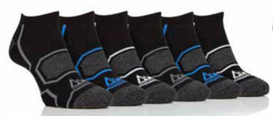 STORM BLOC 6PK Performance Trainer Socks-Mens 6-11