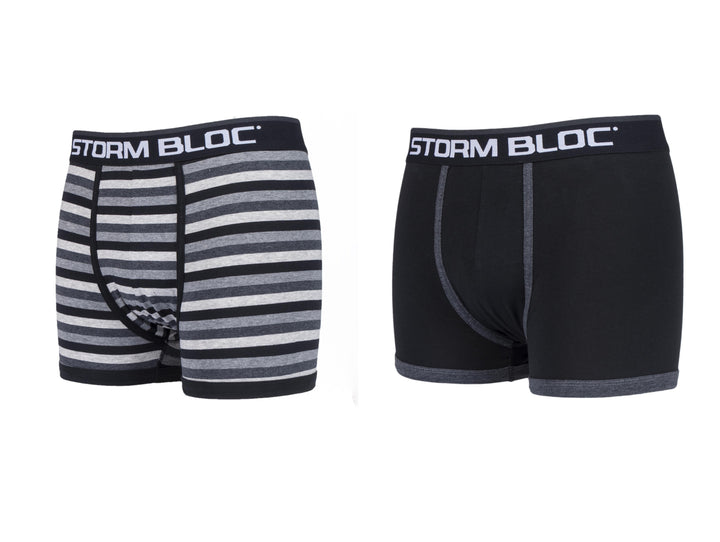 STORM BLOC 2Pk Cotton Rich Fitted Trunks - Mens