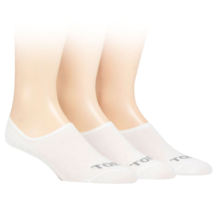 TORE 3PK 100% Recycled Plain Ped "No Show" Socks -Mens 7-11