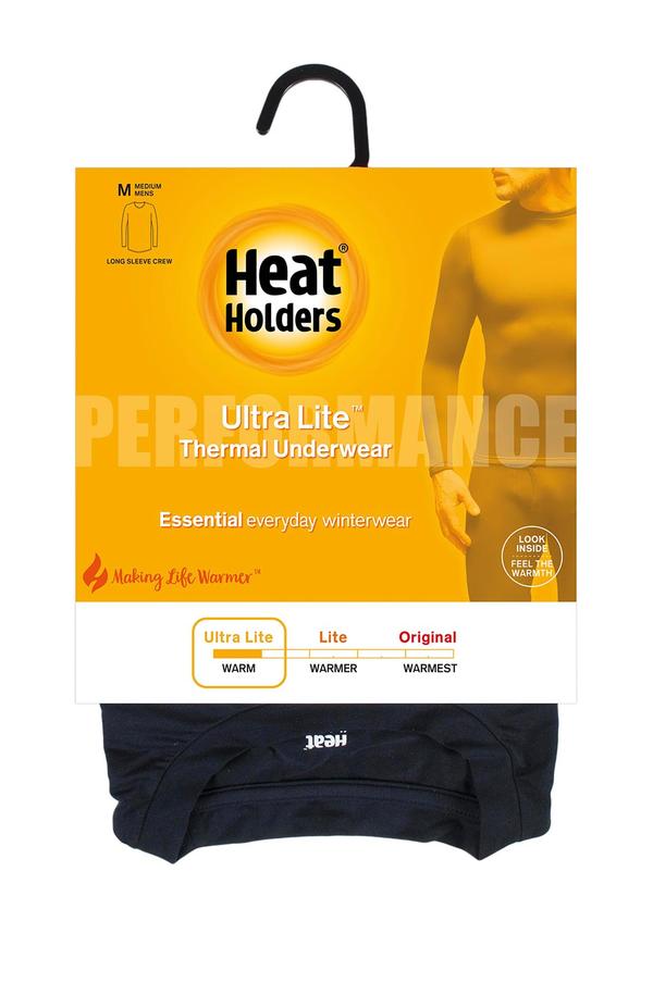 HEAT HOLDERS ULTRA LITE™ Black Base Layer Tops-Mens