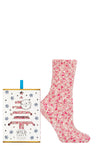 Load image into Gallery viewer, WILDFEET 1PK Gift Boxed Christmas Popcorn Bed Socks-Womens 4-8
