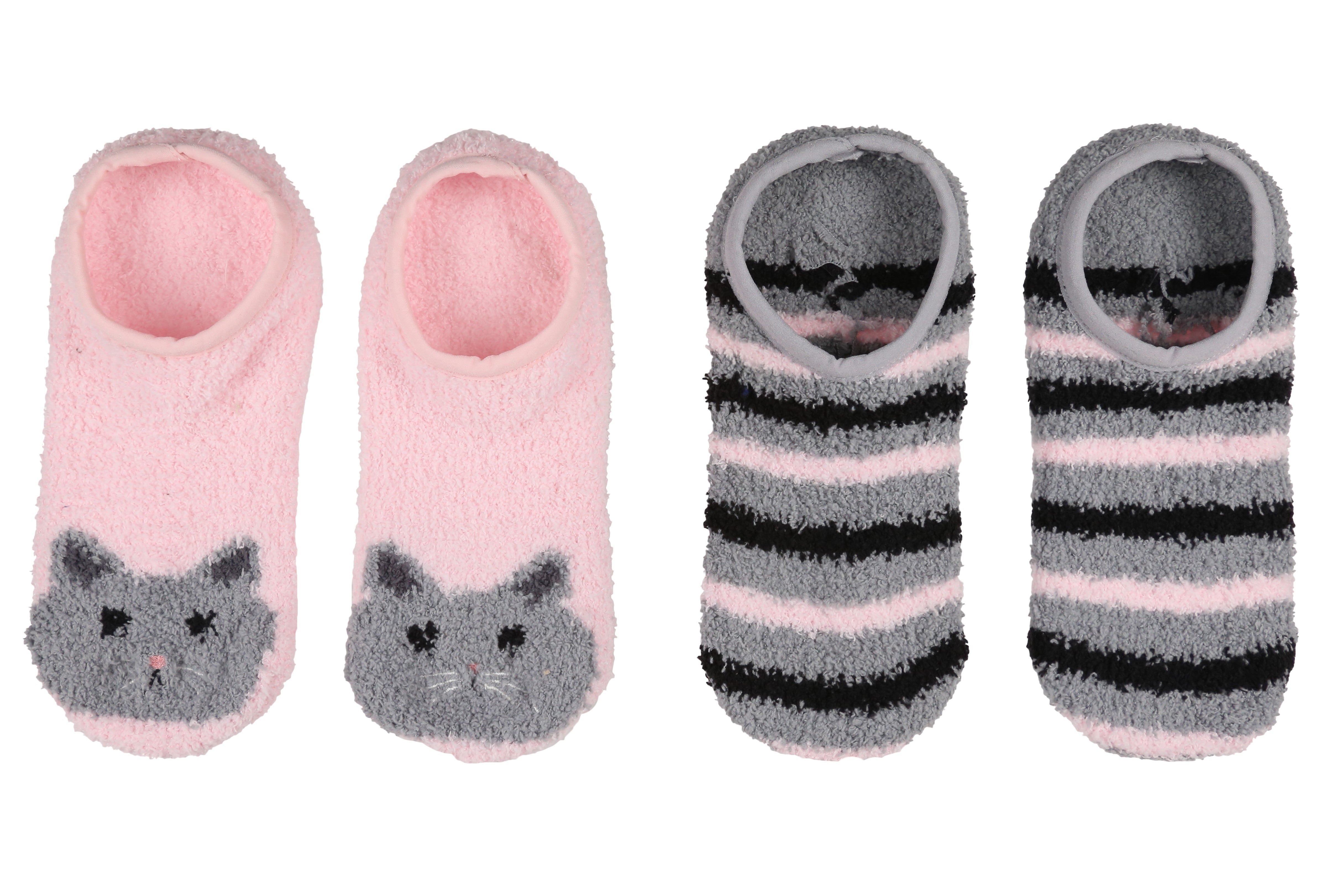 WILDFEET 2PK Super Soft Footsie Socks - Womens 4-8