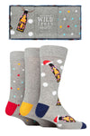 Load image into Gallery viewer, WILDFEET 3PK Christmas Gift Boxed Socks-Mens 7-11
