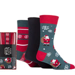 Load image into Gallery viewer, WILDFEET 3PK Christmas Gift Boxed Socks-Mens 7-11

