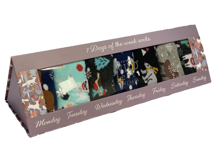 WILDFEET 7 Days of the Week Christmas Gift Box - Womens 4-8
