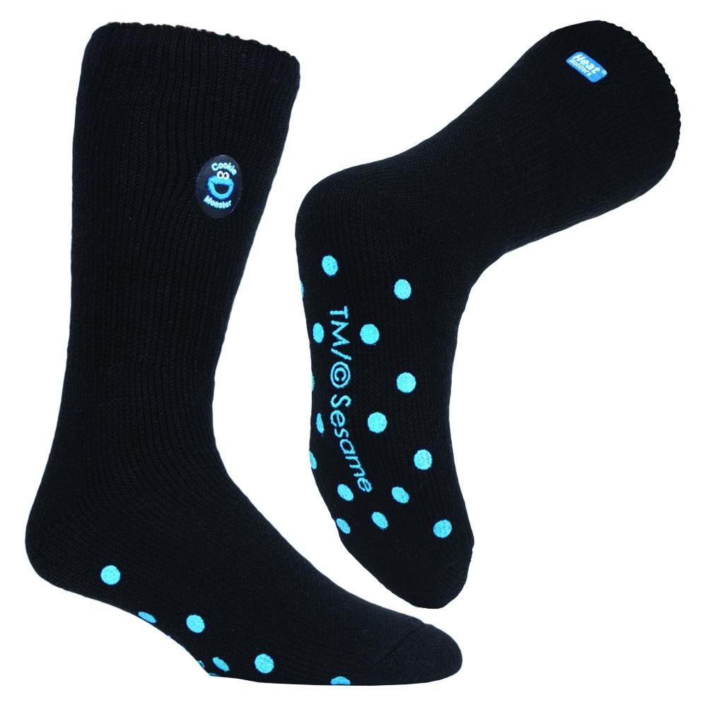 HEAT HOLDERS Licensed Cookie Monster Slipper Socks 6-11