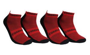 AFL Essendon Bombers 4Pk High Performance Ankle Sports Socks