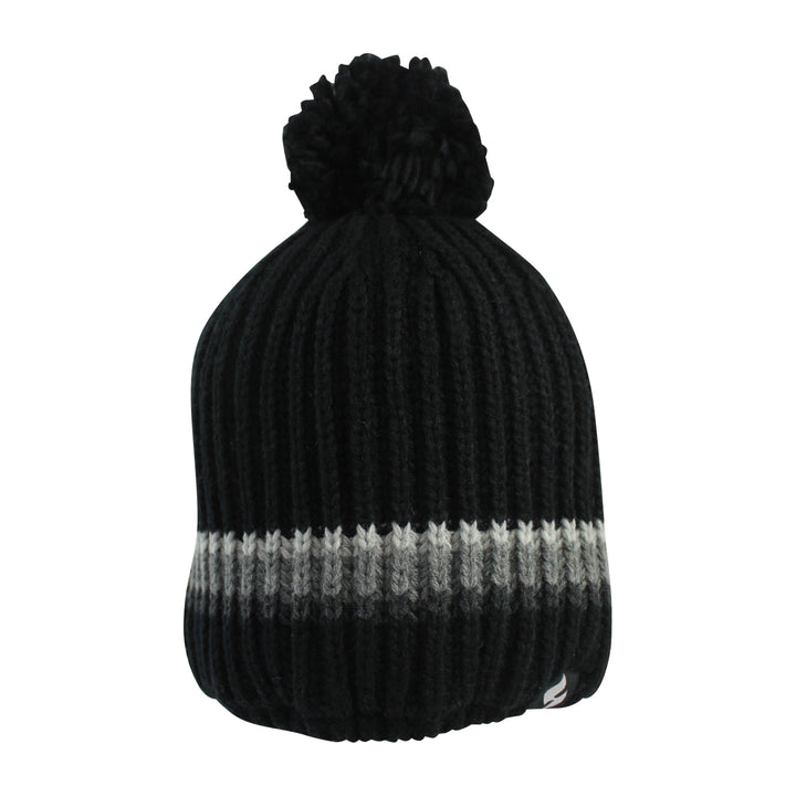 HEAT HOLDERS Derwent Chunky Rib Pom Pom Thermal Beanie - Mens