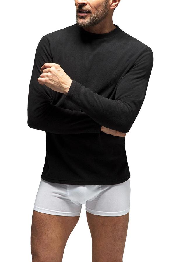 HEAT HOLDERS Original Black Base Layer Tops-Mens