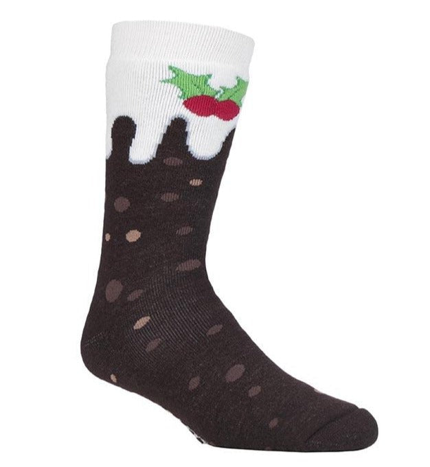 HEAT HOLDERS Christmas Dual Layer Slipper Socks -Mens 6-11