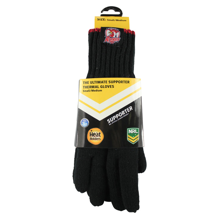 NRL Heat Holders Thermal Gloves Sydney Roosters