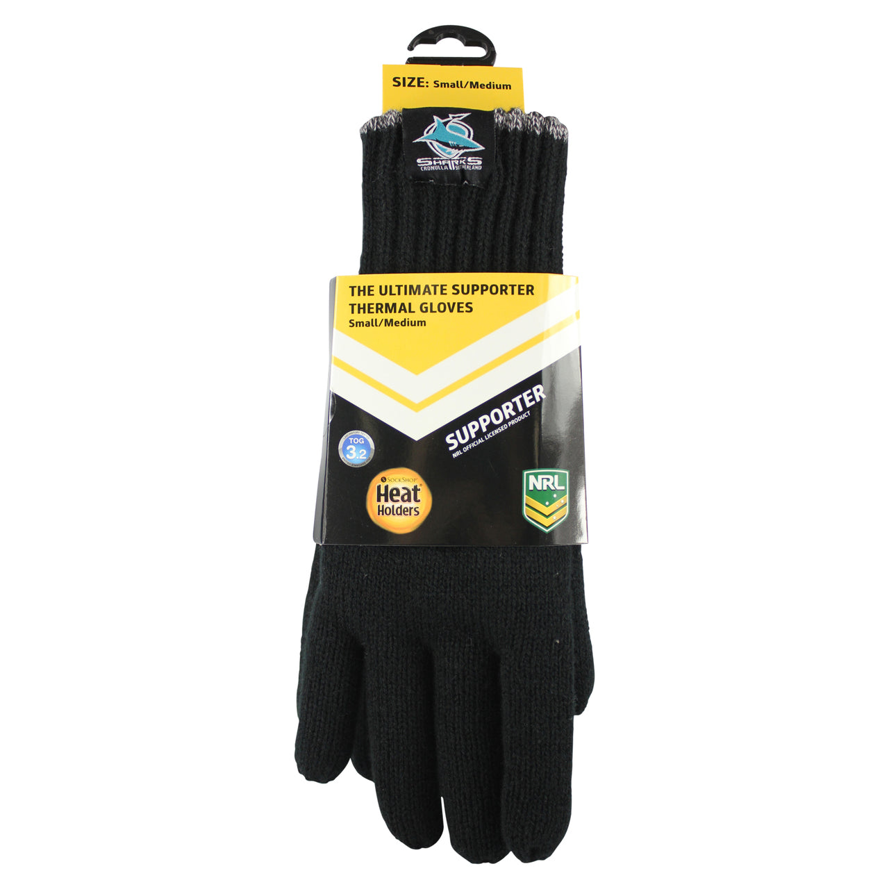 NRL Heat Holders Thermal Gloves Cronulla Sharks