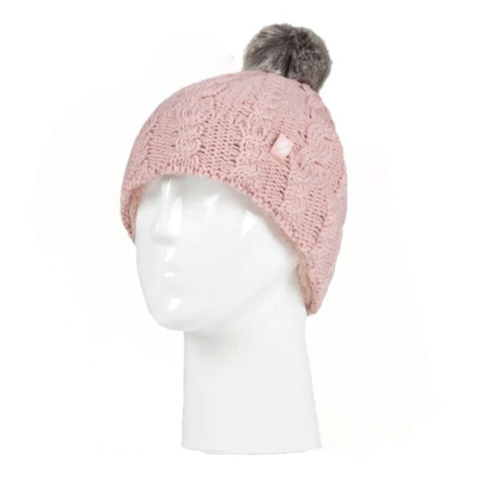 HEAT HOLDERS Girls Pom Pom Beanie