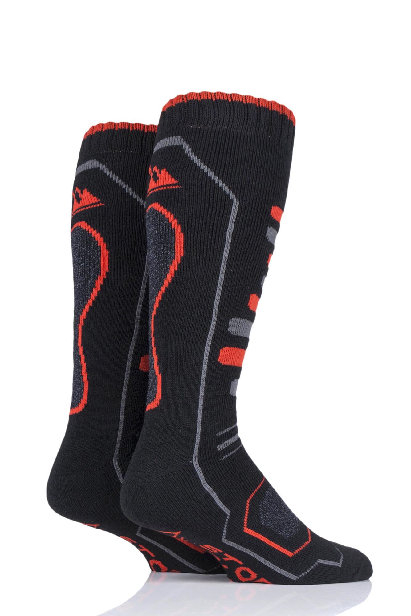 STORM BLOC 2Pk Long Leg Ski Socks-Mens 6-11