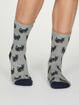 Load image into Gallery viewer, THOUGHT 1Pk Kitty Cat Bamboo Socks-Womens
