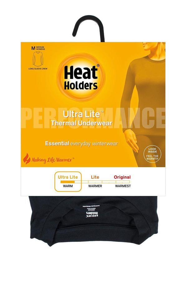 HEAT HOLDERS ULTRA LITE™ Black Base Layer Tops-Womens