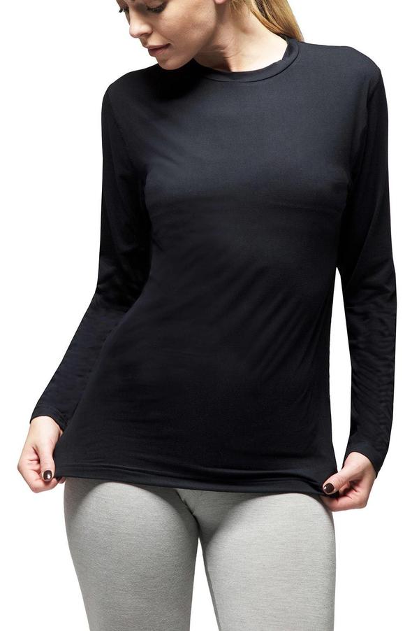 HEAT HOLDERS ULTRA LITE™ Black Base Layer Tops-Womens